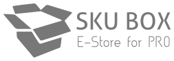 SKUBox logo, footer